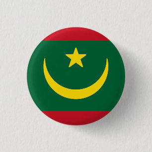 Flag of Mauritania 1 Inch Round Button