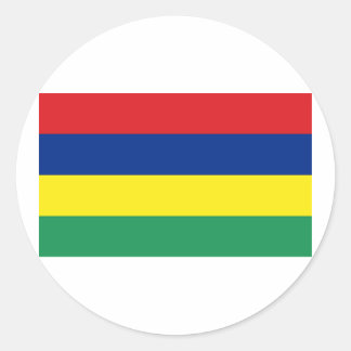 Flag of Mauritius Classic Round Sticker