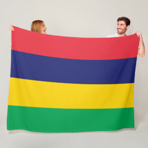 Flag of Mauritius Fleece Blanket