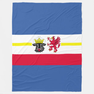Flag of Mecklenburg Fleece Blanket