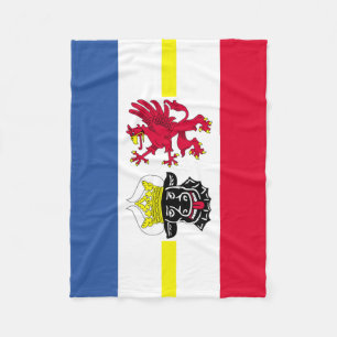 Flag of Mecklenburg-Western Pomerania Fleece Blank Blanket
