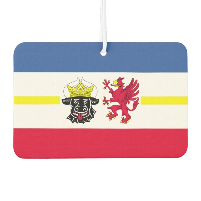Flag of Mecklenburg-Western Pomerania Notebook Air Freshener (Front)