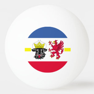 Flag of Mecklenburg-Western Pomerania Ping Pong Ba Ball