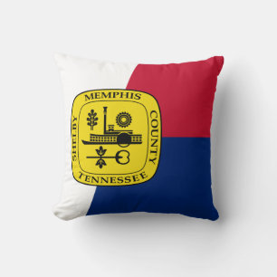 Flag of Memphis, Tennessee Throw Pillow