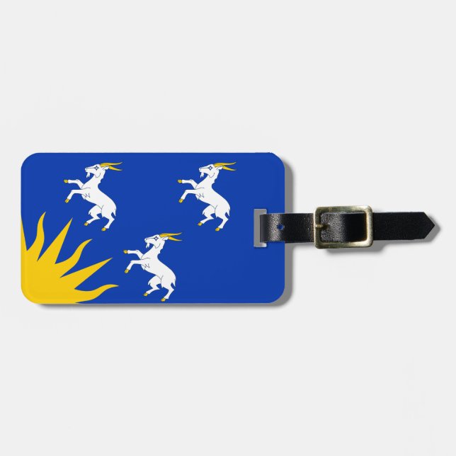 Flag of Merionethshire Luggage Tag (Front Horizontal)