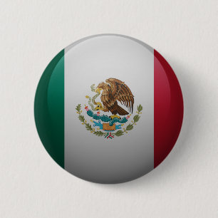 flag of Mexico 2 Inch Round Button