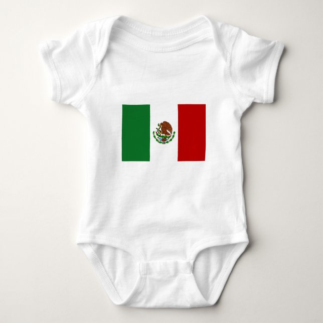 Flag of Mexico Baby Bodysuit (Front)