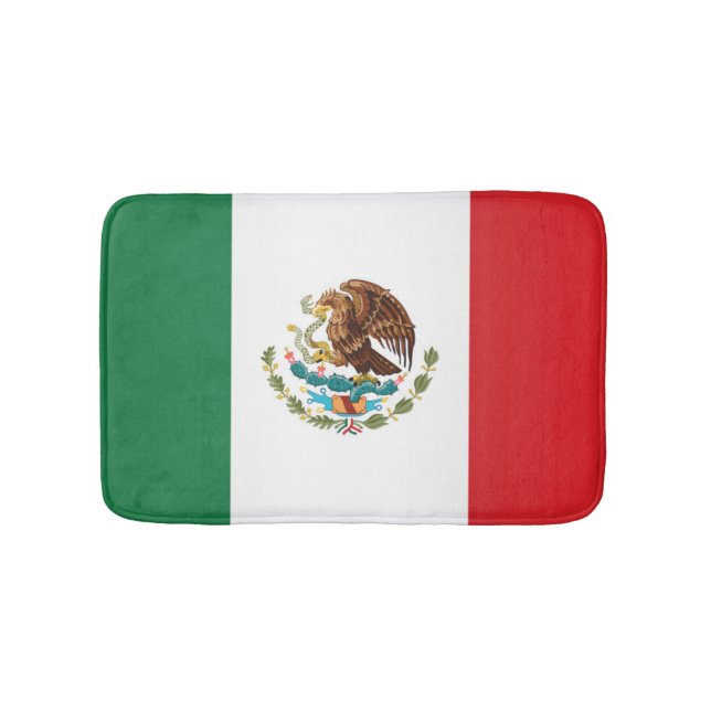 Flag of Mexico Bath Mat (Front)