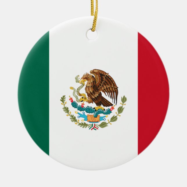 Flag of Mexico Ceramic Ornament (Front)