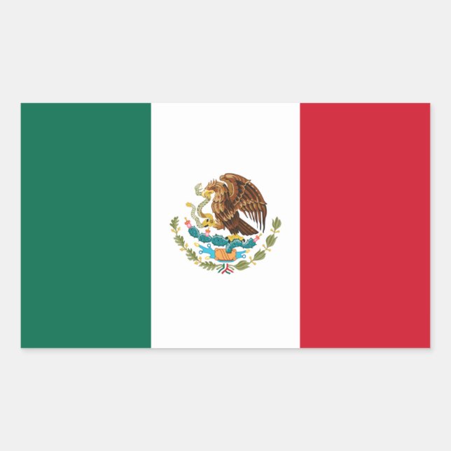 Flag of Mexico Decal Sticker (Front)
