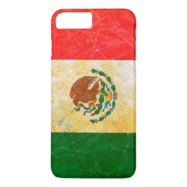 Flag of Mexico in Grunge Case-Mate iPhone Case (Back)