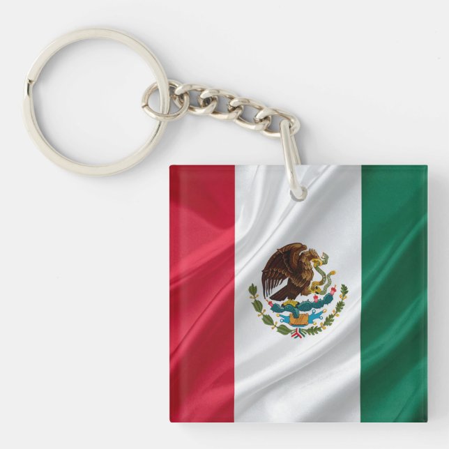 Flag of mexico keychain (Front)