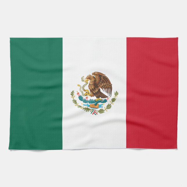 Flag of Mexico Kitchen Towel (Horizontal)