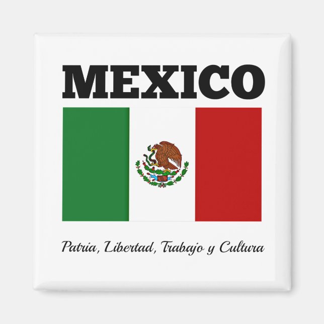Flag of Mexico, labelled Magnet (Front)