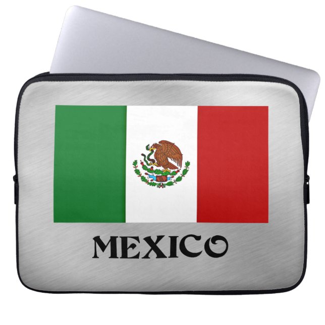 Flag of Mexico Laptop Sleeve (Front)