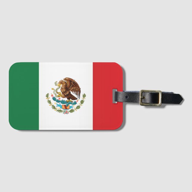 Flag of Mexico Luggage Tag (Front Horizontal)