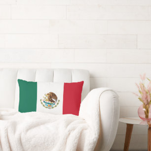 Flag of Mexico Lumbar Pillow