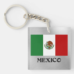 Flag of Mexico, popular design Keychain