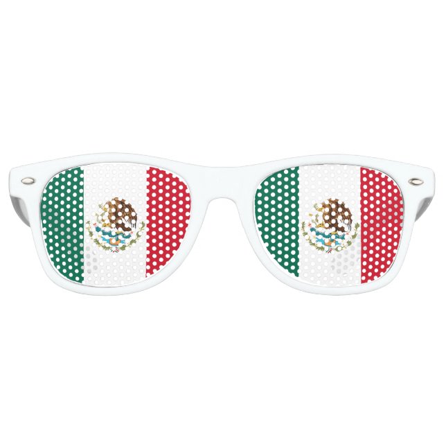 Flag of Mexico Retro Sunglasses (Front)
