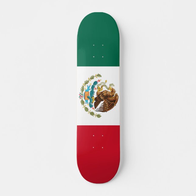 Flag of Mexico Skateboard (Front)