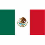 Flag of Mexico Standing Photo Sculpture<br><div class="desc">National flag of Mexico. You can customize this gift by adding your own custom text or modifying the image.</div>