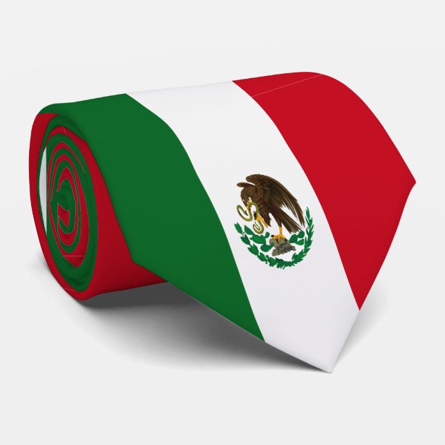 Flag of Mexico Tie (Rolled)
