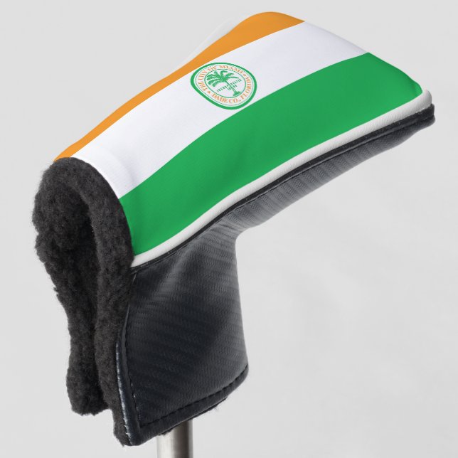 Flag of Miami, Florida Golf Head Cover (3/4 Front)
