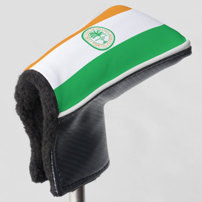 Flag of Miami, Florida Golf Head Cover (3/4 Front)