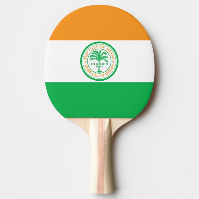 Flag of Miami, Florida Ping Pong Paddle (Front)