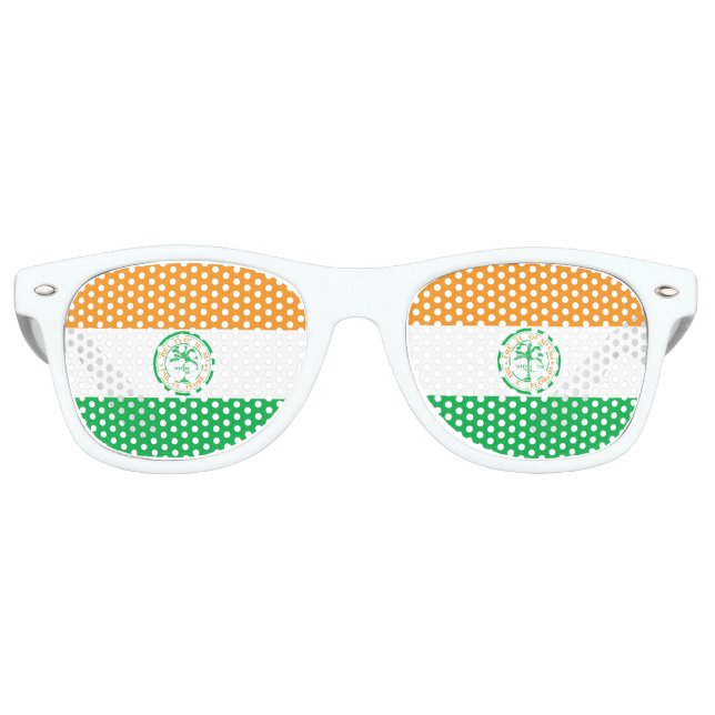 Flag of Miami, Florida Retro Sunglasses (Front)