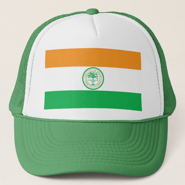 Flag of Miami, Florida Trucker Hat (Front)