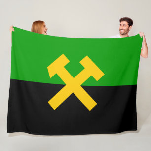 Flag of Miners and Mine Workers Fleece Blanket