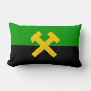 Flag of Miners and Mine Workers Lumbar Pillow