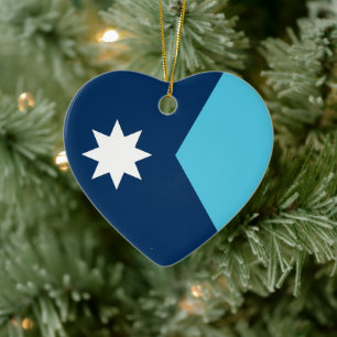 Flag of Minnesota Ceramic Ornament
