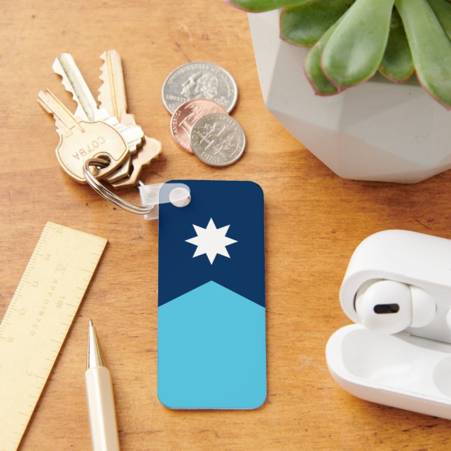 Flag of Minnesota Keychain (Desk)