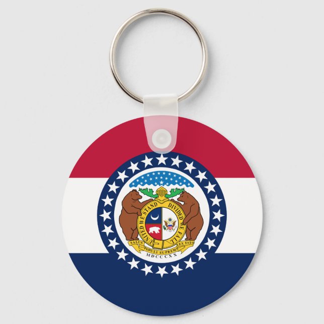 Flag of Missouri Keychain (Front)