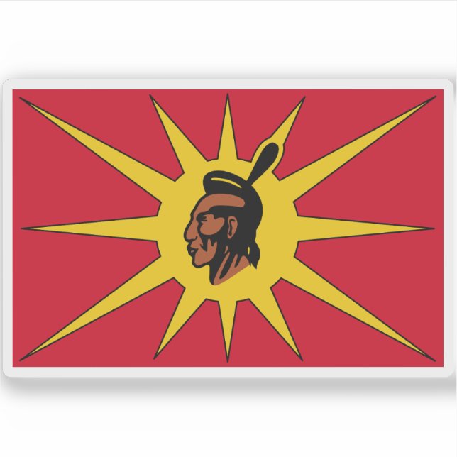 Flag of Mohawk Warrior Society (Rotisken’rakéhte) (Front)