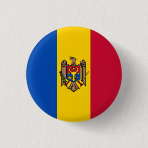 Flag of Moldova 1 Inch Round Button