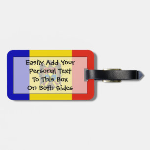 Flag of Moldova Easy ID Personal Luggage Tag