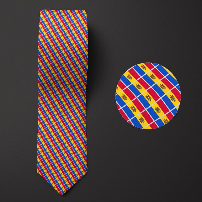 Flag of Moldova Pattern Tie (Creator Uploaded)