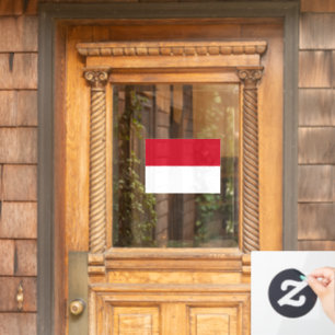Flag of Monaco custom-cut Window Cling
