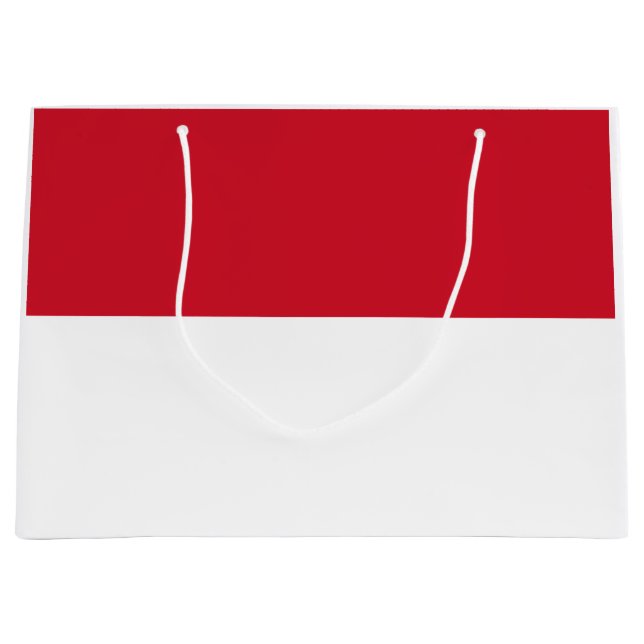 Flag of Monaco Large Gift Bag (Front)