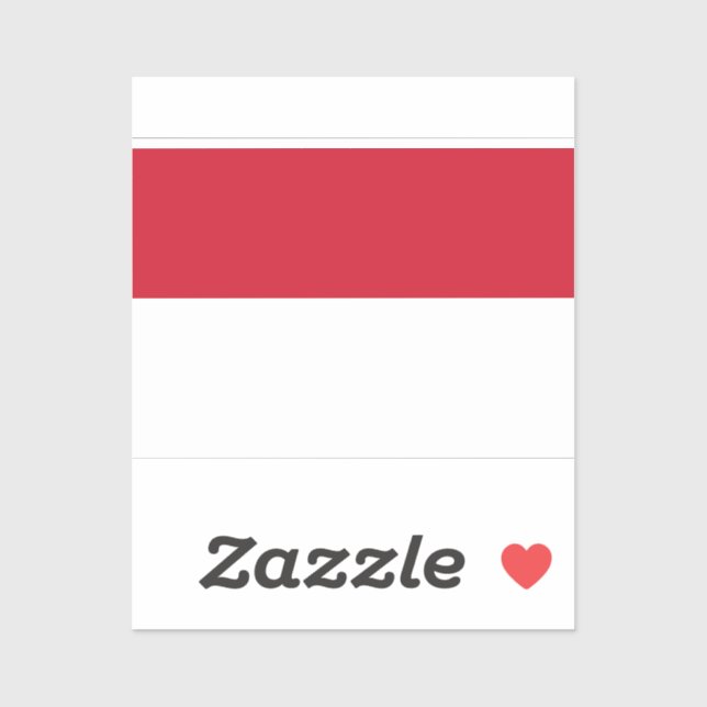 Flag of Monaco Sticker (Sheet)