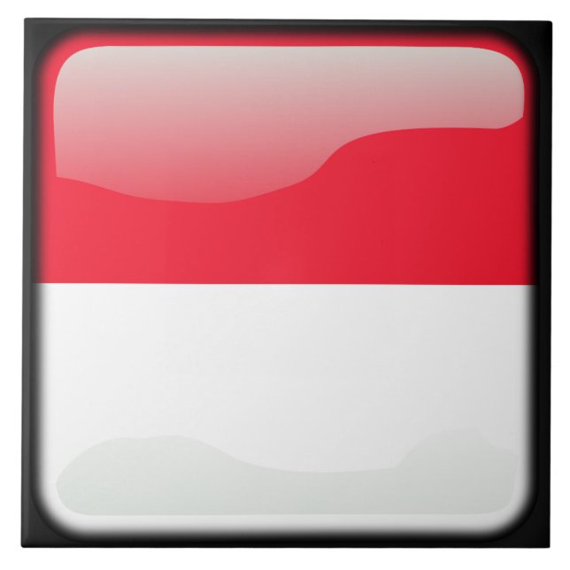 Flag of Monaco Tile (Front)