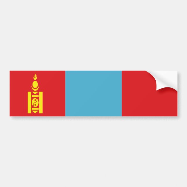 Flag of Mongolia Bumper Sticker (Front)