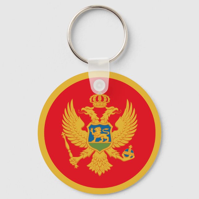 Flag of Montenegro Keychain (Front)