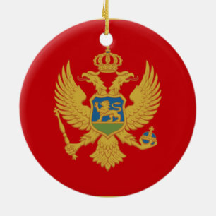 Flag of Montenegro Ornament