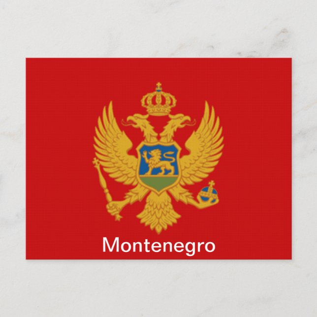 Flag of Montenegro Postcard (Front)