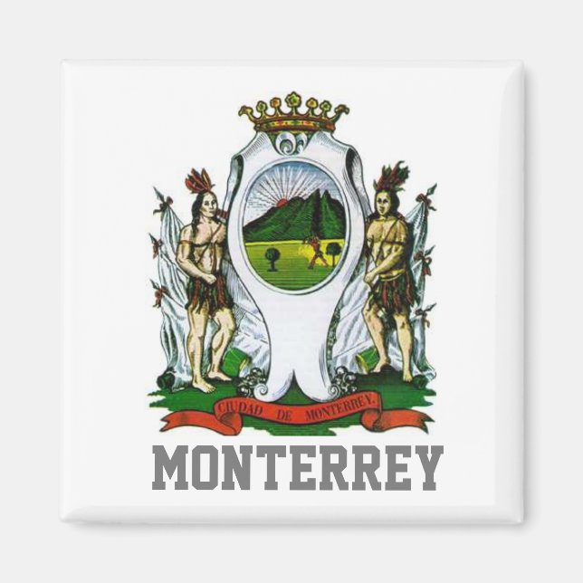 Flag of Monterrey, Nuevo León - MEXICO Magnet (Front)