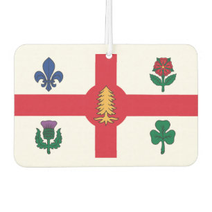 Flag of Montreal, Quebec Air Freshener